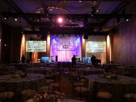 Corporate event in hotel ballroom