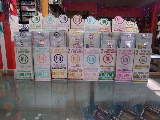 CBD hemp wraps to go with a large selection of CBD