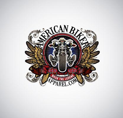 American Biker Apparel: Logo Design, Branding, Tagline