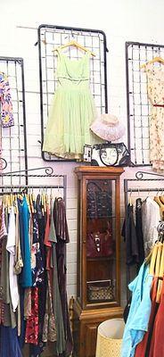 Vintage  womens dresses,Unique handbags and hats.