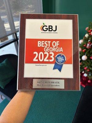 We did it!
 The victory of Skin from Brazil in 2023 Best of Georgia awards is a result of the loyalty of our clients. Thank you!!