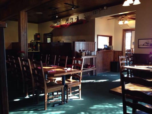 Sloughhouse Restaurant dining room.