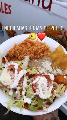 Enchiladas de pollo