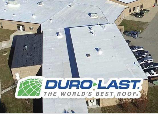 Duro Last Roofing commercial flat roof membrane 
Best in the industry,.. ready available call today