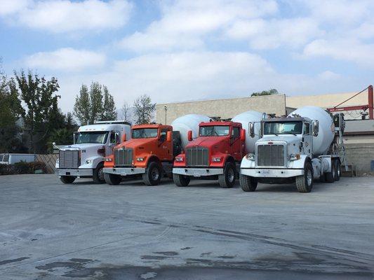 Fleet of trucks!