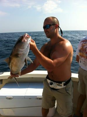 Ben with his catch & release Amberjack