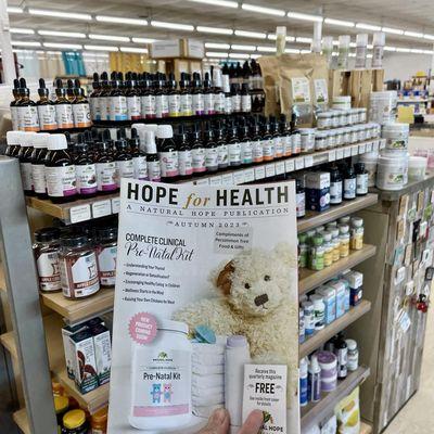 We have a large selection of Natural Hope Herbals! This includes herbal teas, topical herbals, herbal supplements and more!