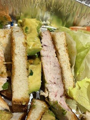 Grilled Chicken Avocado Triple Decker