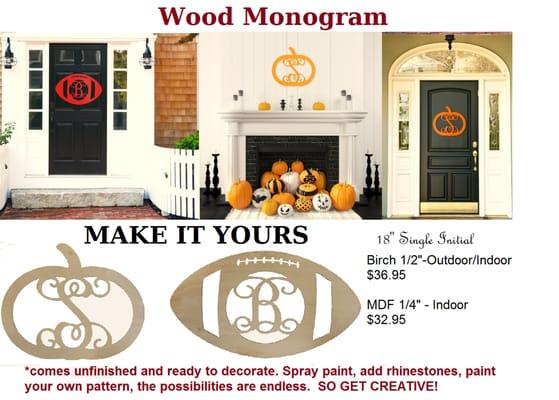 Wood Monograms