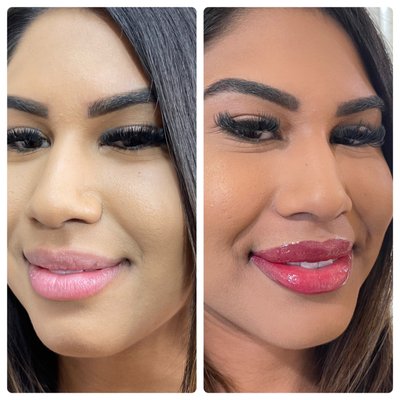 Lip Blush before and after