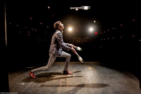 Chris Juggling at a show