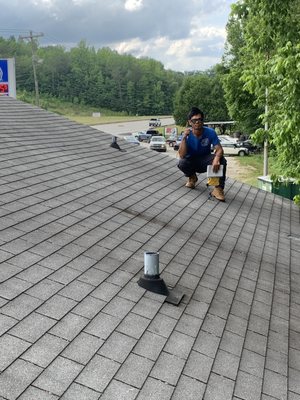 Roof inspection.