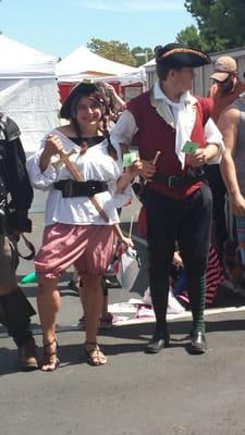 Adult pirate costume contest