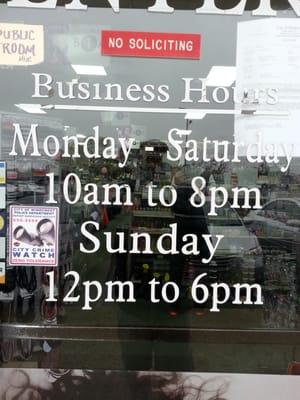 Business hours