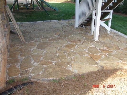 Gravel/ stone patio