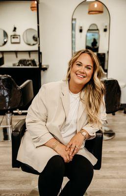 Courtney, salon manager and stylist