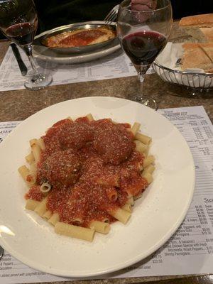 Dusal's Ziti with meatballs. As good as it gets!