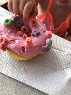 Donut with cereal