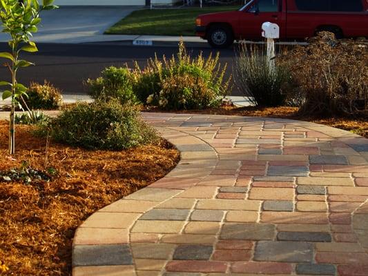 Pavers Driveway & Walkway in October, Lompoc