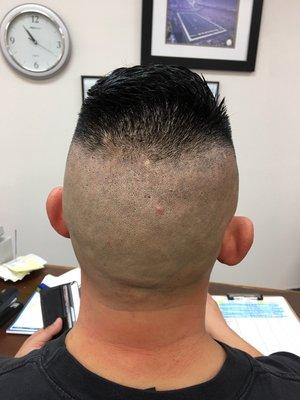 Shave fade by Michele