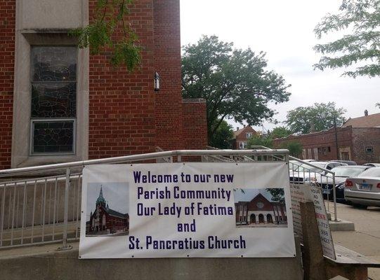 St. Pancratius and nearby Our Lady of Fatima merged as one Parish on July 1, 2019