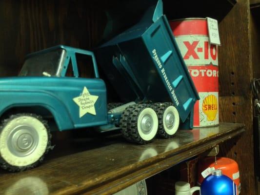 Antique toy trucks