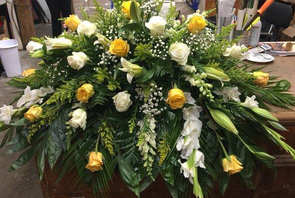 Beautiful floral for funeral services