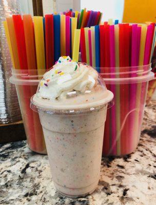 Birthday Cake frappe!!