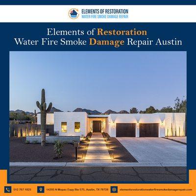 Elements of Restoration Water Fire Smoke Damage Repair Austin