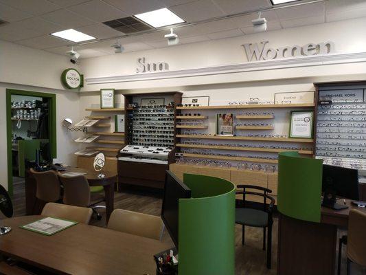 We have the largest selection of frames in the area including designer brands.