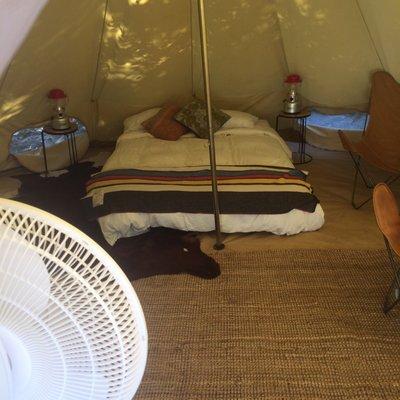 Pre swag tent for "glamping"