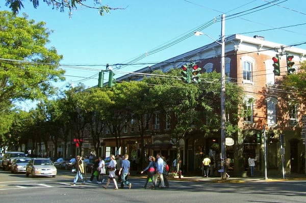 four corners in 'downtown' Rhinebeck