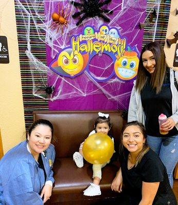 These patients came in for their check-ups with their Board-Certified Pediatric Dentist to prepare for some Halloween fun!