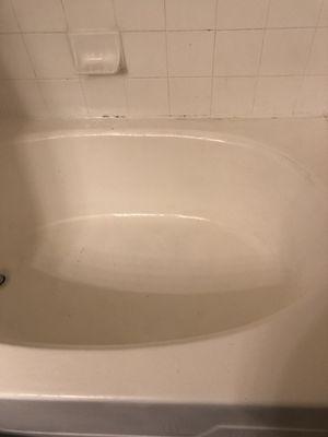 Cleaned and sanitized tub