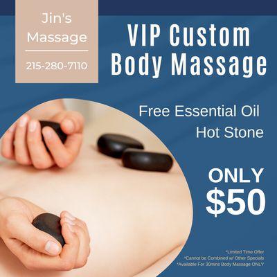 Jin's Massage
 101 Jackson Ave, Glenside, PA 19038
 Call us at 215-280-7110