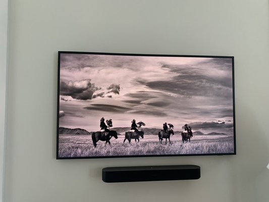 55" Samsung Frame Tv with Sonos Beam