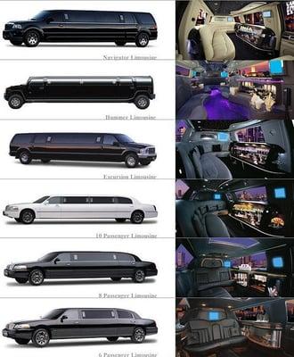 Many  limousines to choose from.