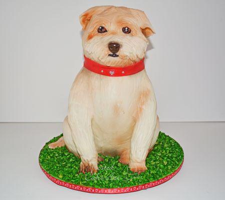 Sculpted Dog Cake