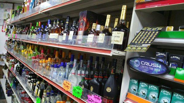 Large selection of liquor