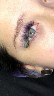 Color volume lashes