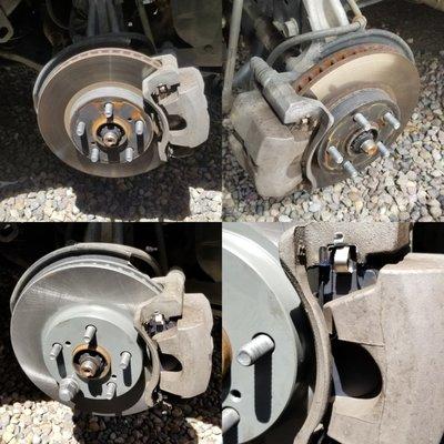 replace brake pads and rotors on a Toyota Prius