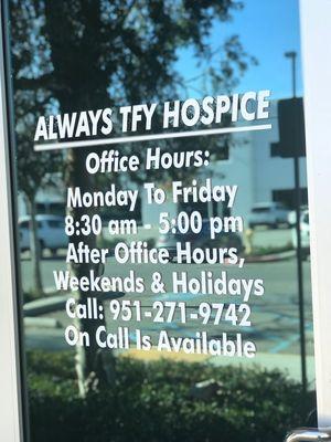 Always There For You Hospice is a provider of hospice and palliative care in Southern California.