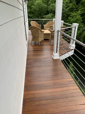 We refinished this beautiful deck in the summer of 2020