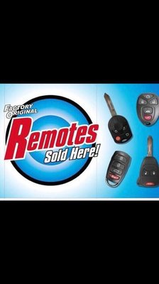 Remotes for most makes and models