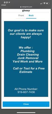 Services we do