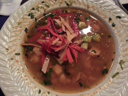 Chicken cilantro soup.