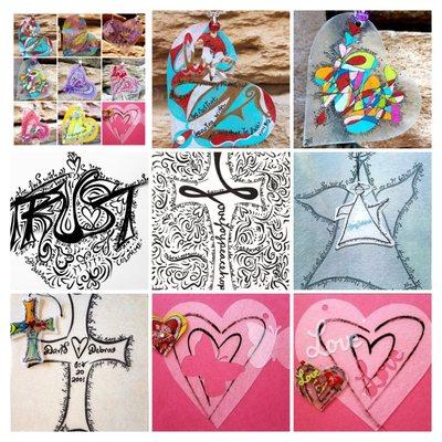 DIY Necklaces, Window Art, Postcards and more