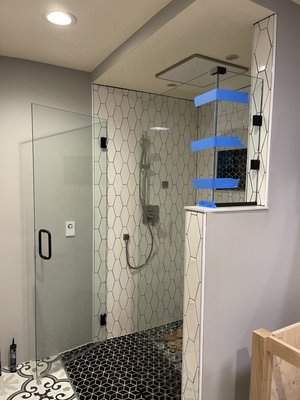 Tempered Custom Shower Glass Installations