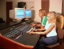 Studio B Music production where students learn from experts.