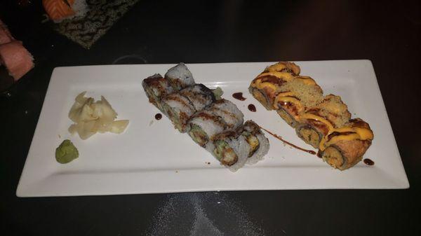 Spider Roll and King Crab Crunch